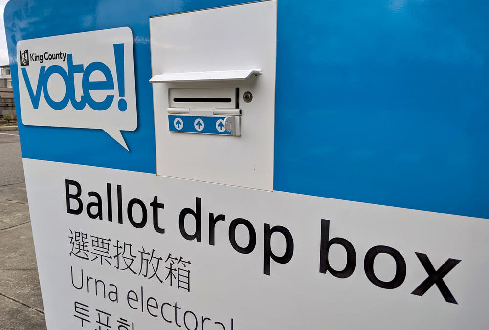 Image of a ballot drop box